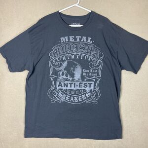 Metal Mulisha Shirt‎ Mens XXL Black Graphics Print Short Sleeve Adult